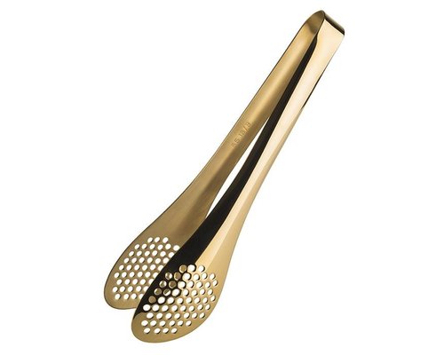 M&T Serving tong  s/s gold look 25 cm