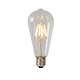 M & T  Hanglamp - Ø 38 cm - inclusief LED bulb 1x E27 - Licht hout