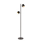 M & T  Floor lamp black- LED dimable - 2 x 5W 2700K  bulbs included