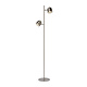 M & T  Floor lamp chromeplated matt- LED dimable - 2 x 5W 2700K  bulbs included