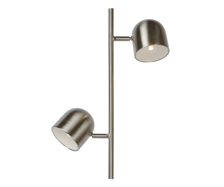 M&T Vloerlamp chrome mat- LED dimbaar - inclusief 2 bulbs 5W 2700K