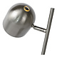 M&T Vloerlamp chrome mat- LED dimbaar - inclusief 2 bulbs 5W 2700K