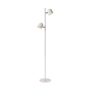 M & T  Floor lamp white metal  - LED dimable - 2 x 5W 2700K  bulbs included
