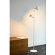 M & T  Lampadaire métal blanc  - LED à intensité variable - 2 x 5 W 2700K  inclus