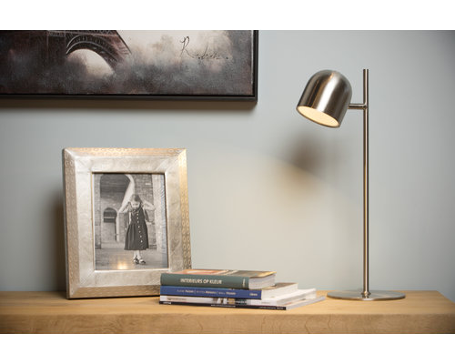 M&T Desk lamp chrome matt - Ø 16 cm - LED Dimable - 1 bulble 5W 3000K  included