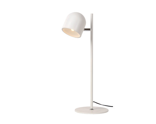 M & T  Lampe de bureau  blanche  - Ø 16 cm - LED  à intensité variable- bulbe 1x5W 3000K  comprise