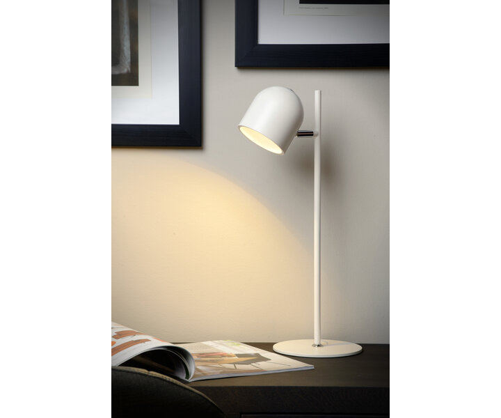 M&T Desk lamp chrome white- Ø 16 cm - LED Dimable - 1 bulble 5W 3000K  included