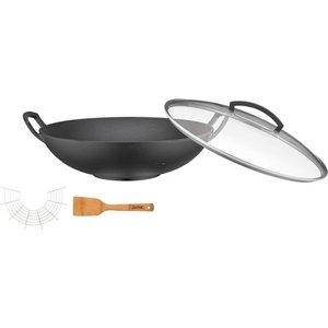 SPRING  Wok 35 cm with glass lid set 4 pcs