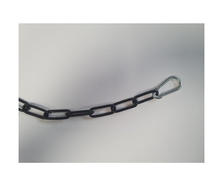 M&T Set van 2 afzetpalen met één metalen ketting  1,5 m zwart