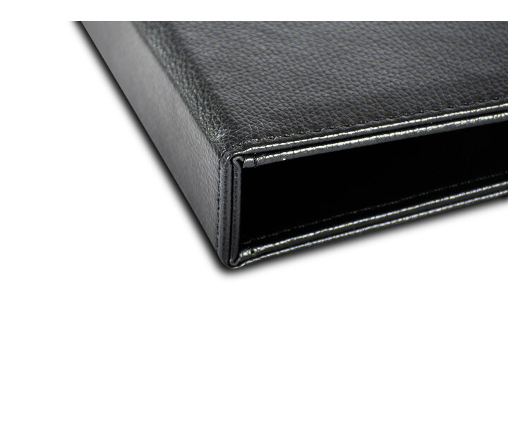 M&T Directoire en simili cuir noir de luxe