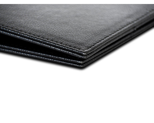 M&T Directoire en simili cuir noir de luxe