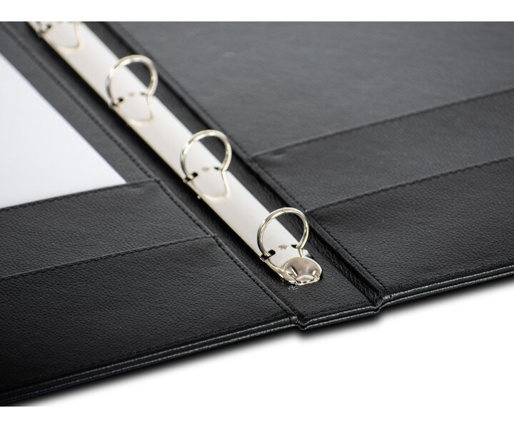 M&T Directoire en simili cuir noir de luxe