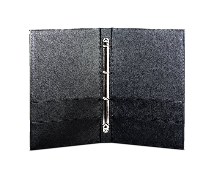 M&T Directoire en simili cuir noir de luxe