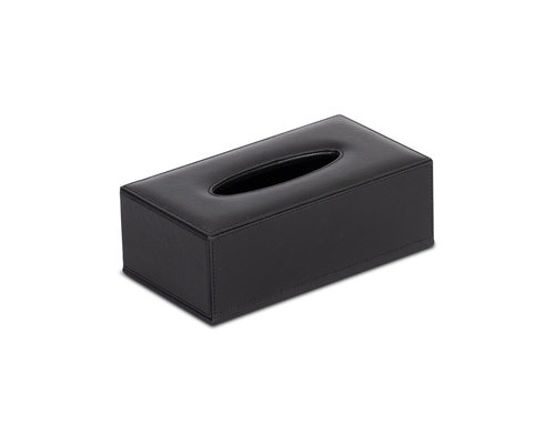 M & T  Tissue box black luxerious black PU leather