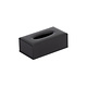 M&T Tissue box  houder zwart PU  luxe leder