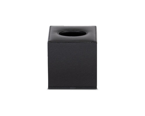 M & T  Tissue box black luxerious black PU leather