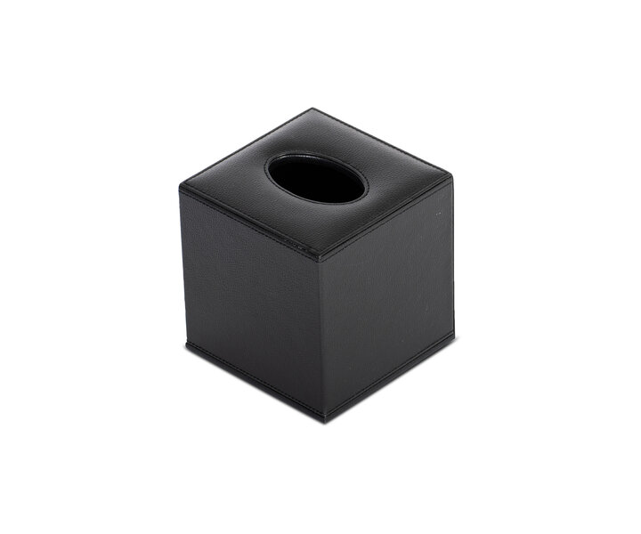 M&T Tissue box black luxerious black PU leather