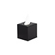 M&T Tissue box  houder zwart PU  luxe leder