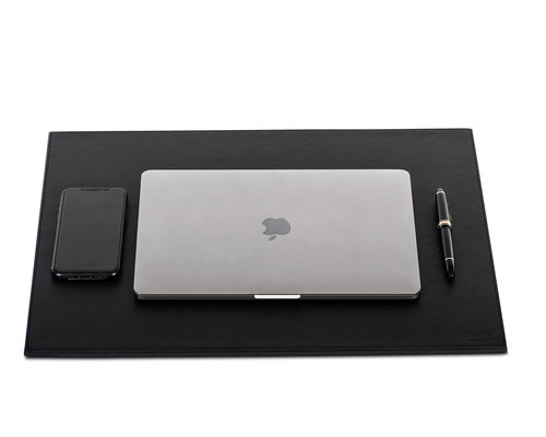 M&T Desk blotter 50 x 38 x 0,9 cm black luxerious black PU leather