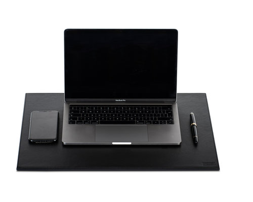 M&T Desk blotter 50 x 38 x 0,9 cm black luxerious black PU leather
