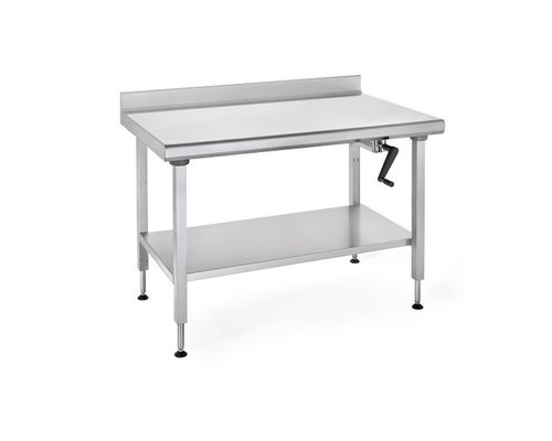 TOURNUS  Working table " Ergonomix "  adjustable in height  with upstand