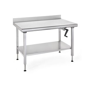 TOURNUS  Working table " Ergonomix "  adjustable in height  with upstand