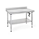 TOURNUS  Working table " Ergonomix "  adjustable in height  with upstand