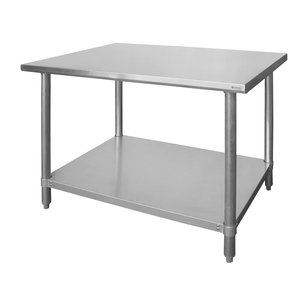 M & T  Werktafel roestvrijstaal  140x60xh85 cm