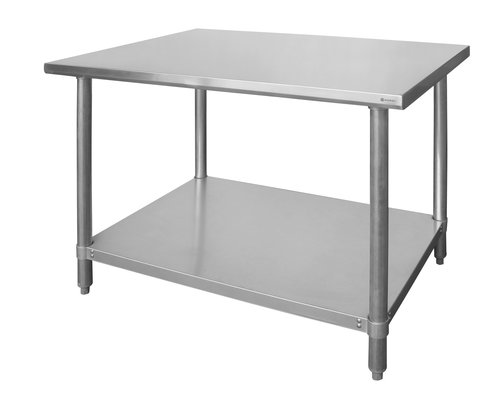 M & T  Werktafel roestvrijstaal  140x60xh85 cm