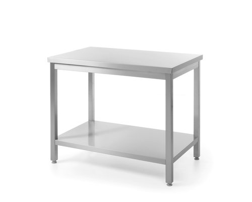 M & T  Working table stainless steel 180 x 60 x h 85 cm  heavy duty finish