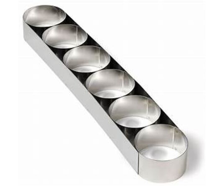 GOBEL  Rail  with 6 mousse rings 45 x 7,5 x h 4 cm