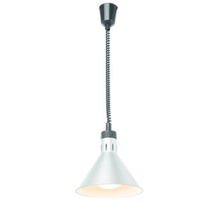 M & T  Rise & fall heating lamp conical silver color aluminium