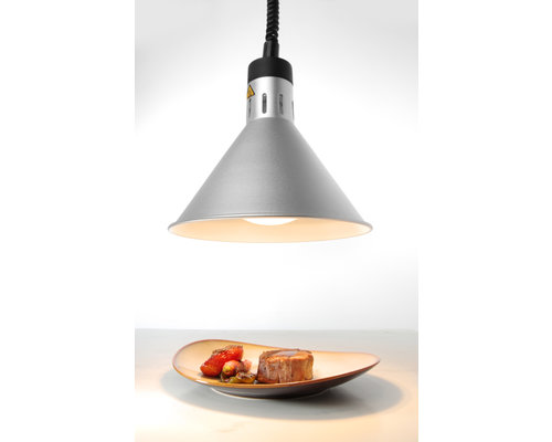 M&T Rise & fall heating lamp conical silver color aluminium