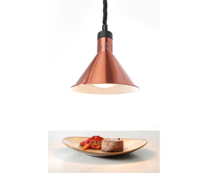 M&T Rise & fall heating lamp conical copper color aluminium