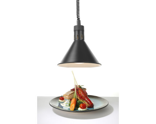 M&T Rise & fall heating lamp conical black color aluminium