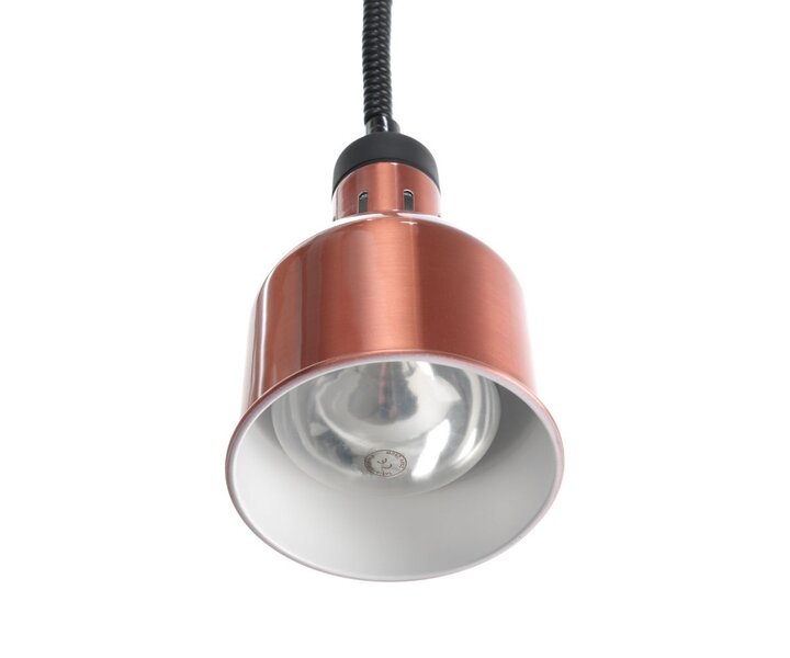 M&T Warmtelamp verstelbaar cilindrisch koperkleurig aluminium