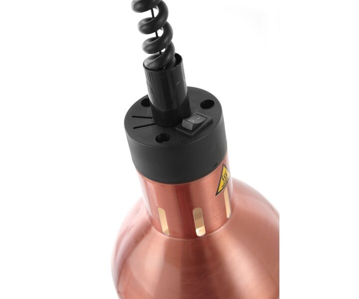 M&T Rise & fall heating lamp cylindrical copper color aluminium