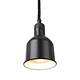 M & T  Lampe  chauffante cylindrique règlable couleur noire aluminium