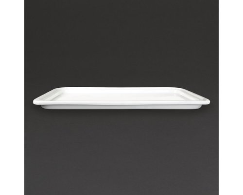 M & T  GN 1/1 porcelaine blanche profondeur 30 mm