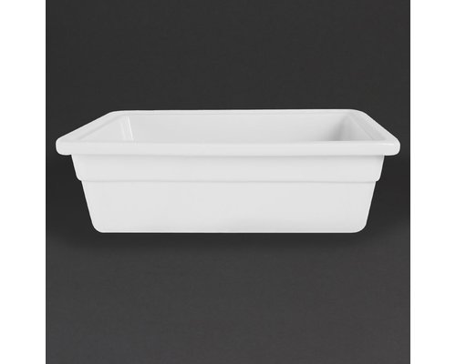 M & T  GN 1/2 porcelaine blanche profondeur 100 mm