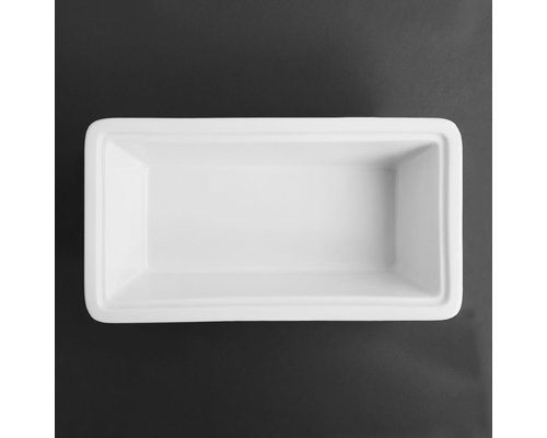 M & T  GN 1/3 porcelaine blanche profondeur 100 mm