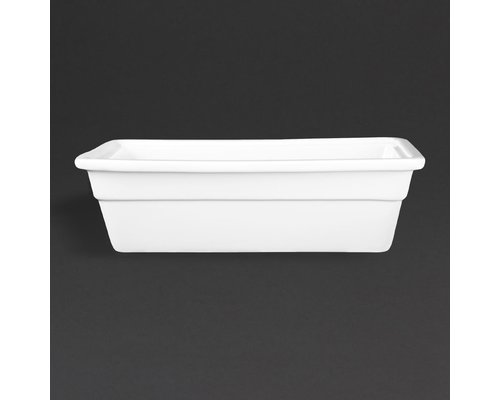 M & T  GN 1/3 porcelaine blanche profondeur 65 mm