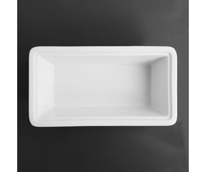 M&T GN 1/3 porcelaine blanche profondeur 65 mm