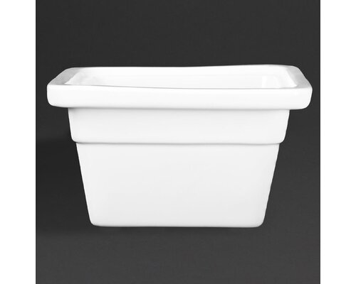 M & T  GN 1/6 porcelaine blanche profondeur 100 mm