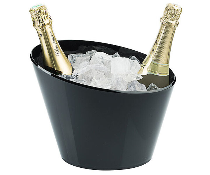 M&T Wijn- & champagne koeler voor 2 flessen zwart acryl