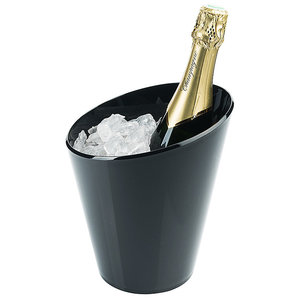 M & T  Wine - & champagne cooler for 1 bottle black acrylic