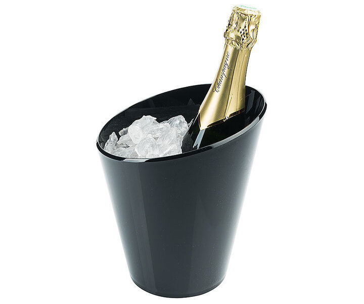 M&T Wine - & champagne cooler for 1 bottle black acrylic