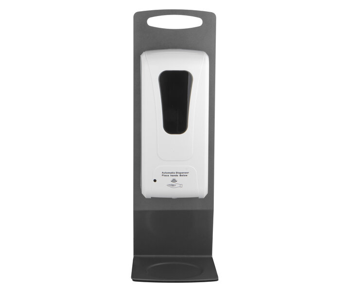 M&T Hand disinfection station with an automatic infra-red sensor counter model