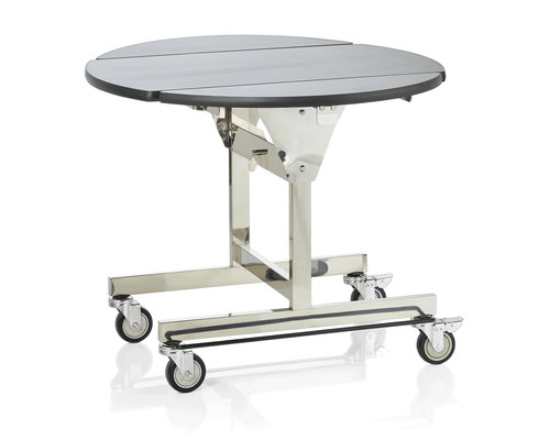 M & T  Room service table round 105 cm foldable