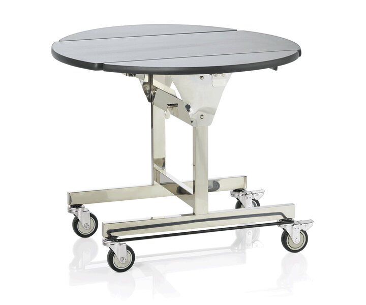 M&T Room service table round 105 cm foldable